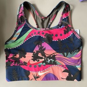 Nike Swoosh SZ Medium Multicolor‎ Sports Bra
